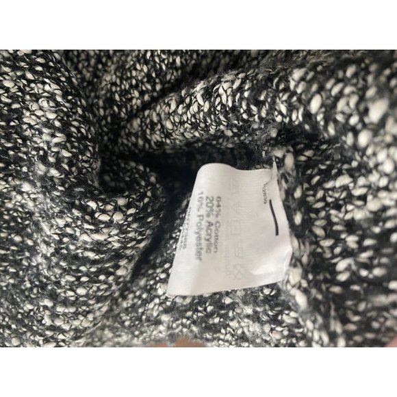 J Crew Womens Sweater XL Black White Heather Long Sleeve Tunic - Picture 7 of 7